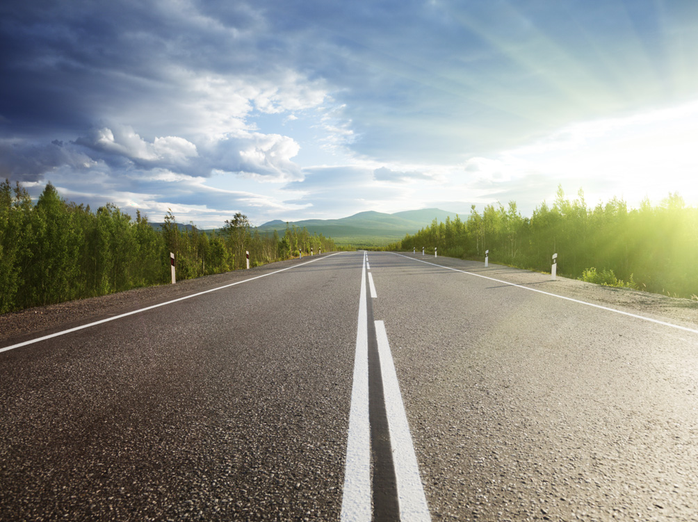road in mountains